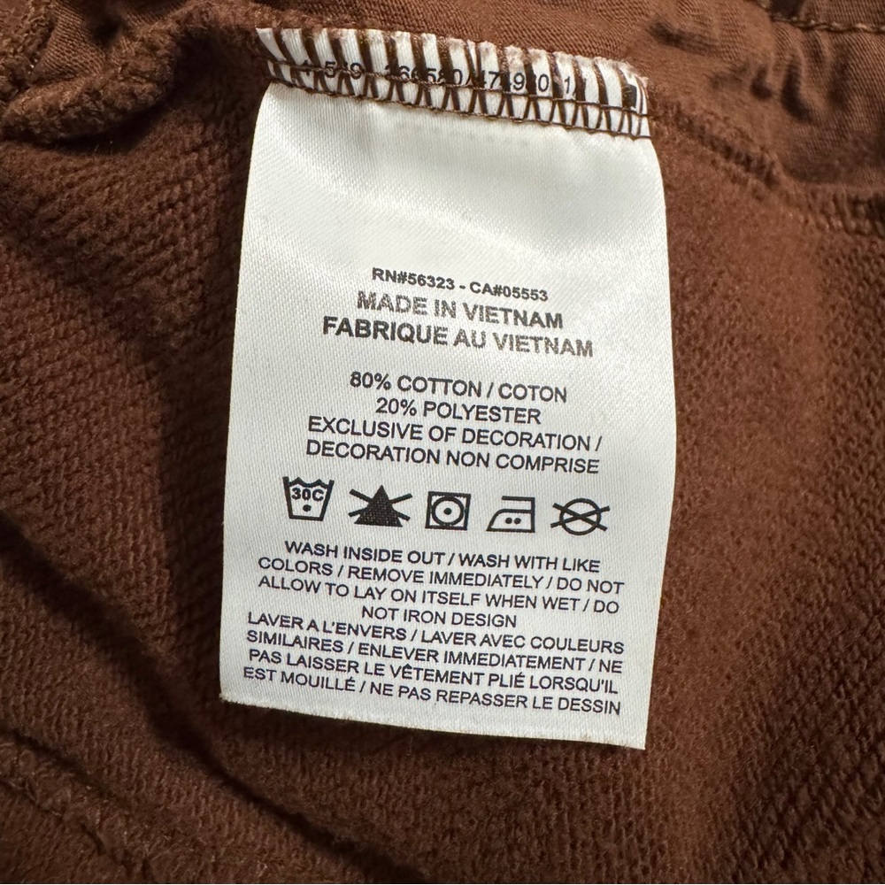 Nike Sportswear Air Fleece Mid-Rise Joggers Brown Women’s Large Pants Sweatpants - Picture 6 of 6